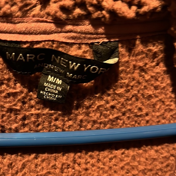 Marc New York Sherpa Zip up hoodie jacket womens M - Picture 3 of 3